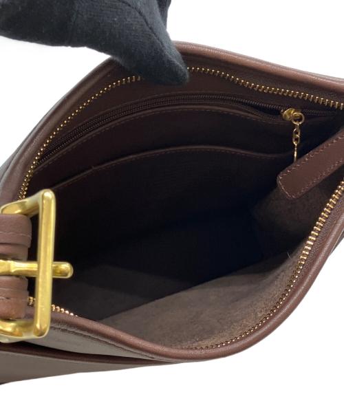 COACH（コーチ）COACH (コーチ) レザーショルダーバッグ ブラウンの古着・服飾アイテム