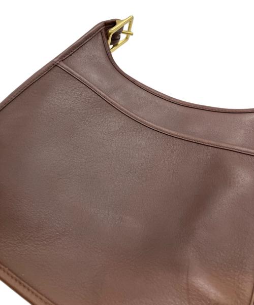 COACH（コーチ）COACH (コーチ) レザーショルダーバッグ ブラウンの古着・服飾アイテム