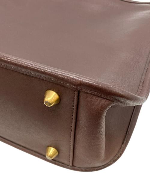 COACH（コーチ）COACH (コーチ) レザーショルダーバッグ ブラウンの古着・服飾アイテム