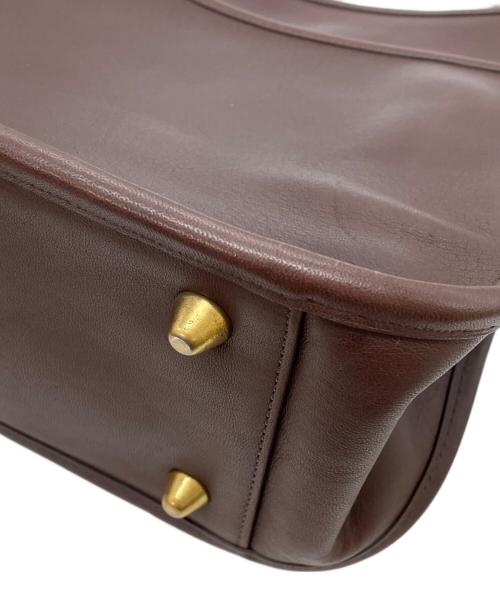 COACH（コーチ）COACH (コーチ) レザーショルダーバッグ ブラウンの古着・服飾アイテム
