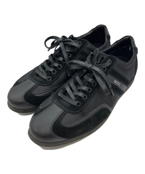 BOSS（ボス）BOSS (ボス) STIVENローカットスニーカー ブラック サイズ:43の古着・服飾アイテム