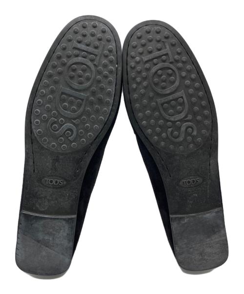 TOD'S（トッズ）TOD'S (トッズ) ラバーぺブル ゴンミーニ　スウェードドライビングシューズ ブラック サイズ:35 1/2の古着・服飾アイテム