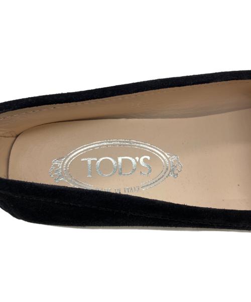 TOD'S（トッズ）TOD'S (トッズ) ラバーぺブル ゴンミーニ　スウェードドライビングシューズ ブラック サイズ:35 1/2の古着・服飾アイテム