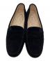 TOD'S (トッズ) ラバーぺブル ゴンミーニ　スウェードドライビングシューズ ブラック サイズ:35 1/2：15000円