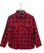 WOOLRICHウールリッチ）の古着「80’sバッファローチェックネルシャツ」｜レッド