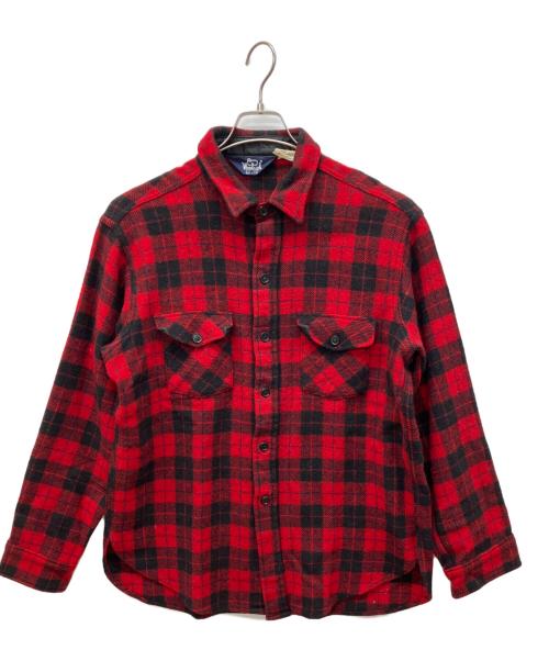 WOOLRICH（ウールリッチ）WOOLRICH (ウールリッチ) 80’sバッファローチェックネルシャツ レッド サイズ:Lの古着・服飾アイテム