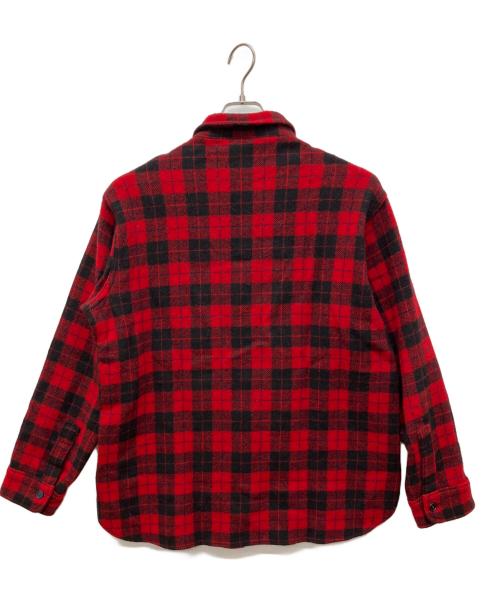 WOOLRICH（ウールリッチ）WOOLRICH (ウールリッチ) 80’sバッファローチェックネルシャツ レッド サイズ:Lの古着・服飾アイテム