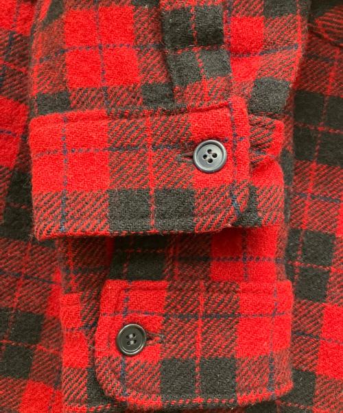 WOOLRICH（ウールリッチ）WOOLRICH (ウールリッチ) 80’sバッファローチェックネルシャツ レッド サイズ:Lの古着・服飾アイテム