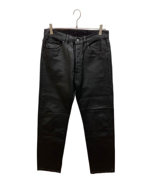 LEVI'S（リーバイス）LEVI'S (リーバイス) コーティング加工501デニムパンツ ブラック サイズ:W32×L32の古着・服飾アイテム