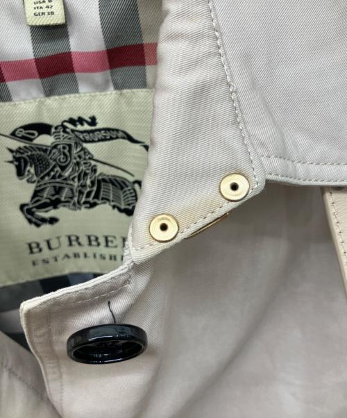 BURBERRY（バーバリー）BURBERRY (バーバリー) ステンカラーコート ピンク サイズ:UK10の古着・服飾アイテム