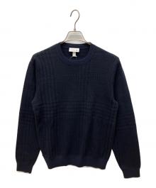 LACOSTE（ラコステ）の古着「カシミヤブレンドクルーネックニット」｜ネイビー