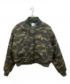 Deaileディアイル）の古着「camo bomber jacket」｜グリーン
