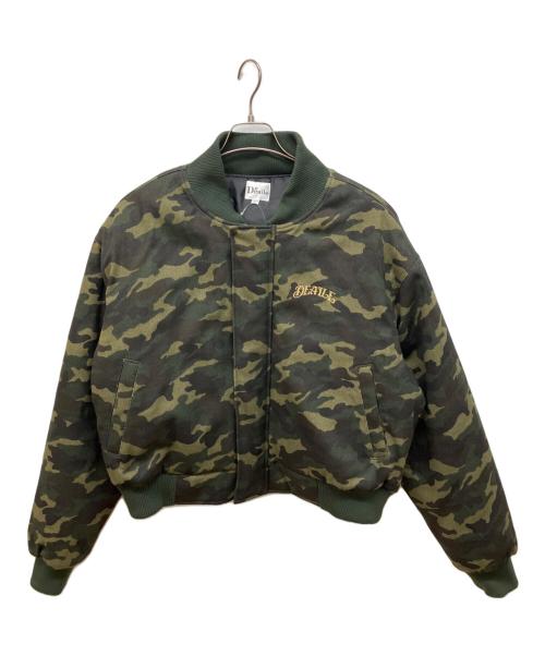 Deaile（ディアイル）DEAILE (ディアイル) camo bomber jacket グリーン サイズ:Lの古着・服飾アイテム