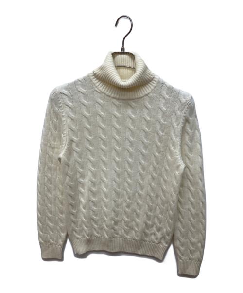 BAFY（バフィー）BAFY (バフィー) ケーブルタートルネックニット ホワイト サイズ:44の古着・服飾アイテム