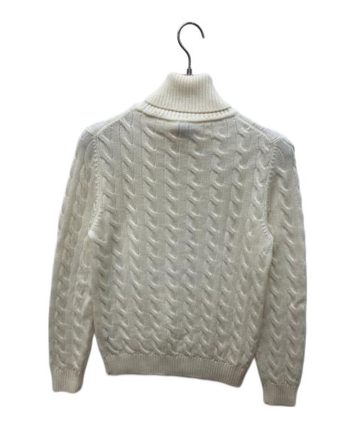 BAFY（バフィー）BAFY (バフィー) ケーブルタートルネックニット ホワイト サイズ:44の古着・服飾アイテム