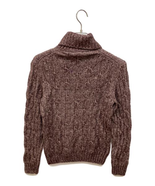 GRAN SASSO（グランサッソ）GRAN SASSO (グランサッソ) ケーブルタートルネックニット レッド サイズ:44の古着・服飾アイテム
