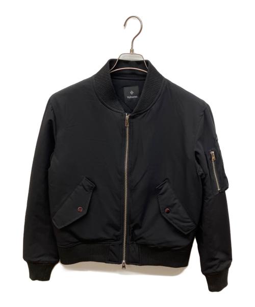 Volturno（ヴォルトゥルノ）VOLTURNO (ヴォルトゥルノ) MA-1 ナイロン フライトジャケット ブラック サイズ:44の古着・服飾アイテム