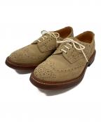 Tricker'sトリッカーズ）の古着「スウェードウィングチップシューズ」｜ベージュ