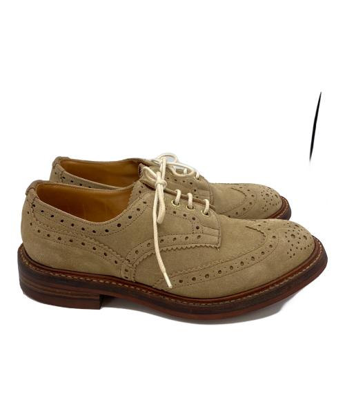 Tricker's（トリッカーズ）Tricker's (トリッカーズ) スウェードウィングチップシューズ ベージュ サイズ:7 1/2の古着・服飾アイテム