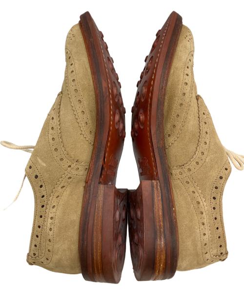 Tricker's（トリッカーズ）Tricker's (トリッカーズ) スウェードウィングチップシューズ ベージュ サイズ:7 1/2の古着・服飾アイテム