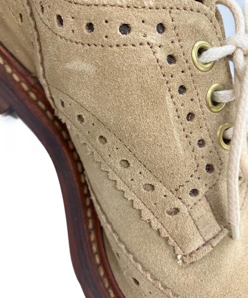 Tricker's（トリッカーズ）Tricker's (トリッカーズ) スウェードウィングチップシューズ ベージュ サイズ:7 1/2の古着・服飾アイテム
