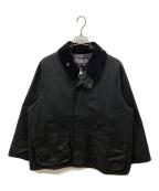 Barbourバブアー）の古着「OVERSIZED WAX BEDALE　オーバーサイズワックスビデイル　オイルドジャケット」｜ブラック