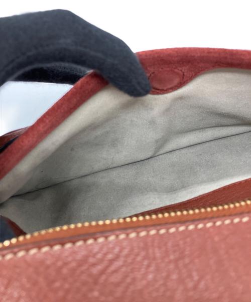 ANYA HINDMARCH（アニヤ・ハインドマーチ）ANYA HINDMARCH (アニヤ・ハインドマーチ) MULTI POCKET SATCHEL　マルチ・ポケット・サッチェル ブラウンの古着・服飾アイテム