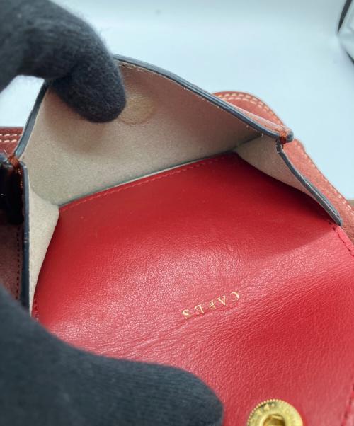 ANYA HINDMARCH（アニヤ・ハインドマーチ）ANYA HINDMARCH (アニヤ・ハインドマーチ) MULTI POCKET SATCHEL　マルチ・ポケット・サッチェル ブラウンの古着・服飾アイテム