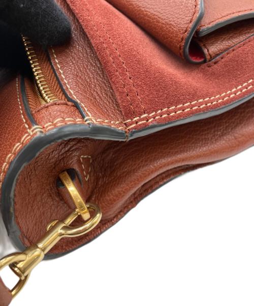 ANYA HINDMARCH（アニヤ・ハインドマーチ）ANYA HINDMARCH (アニヤ・ハインドマーチ) MULTI POCKET SATCHEL　マルチ・ポケット・サッチェル ブラウンの古着・服飾アイテム