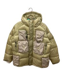 WILD THINGS×BAL（ワイルドシングス×バル）の古着「MULTI POCKET DOWN JACKET　コラボ マルチポケットﾀﾞｳﾝｼﾞｬｹｯﾄ」｜ベージュ