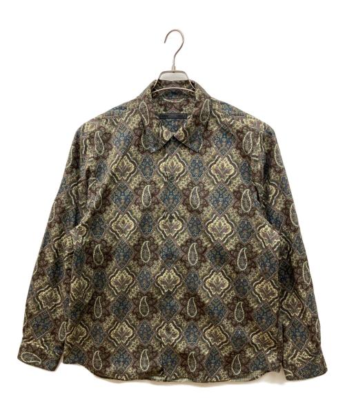 SOPHNET.（ソフネット）SOPHNET. (ソフネット) ALBINI BIG REGULAR COLLAR SHIRT ブラウン サイズ:Mの古着・服飾アイテム