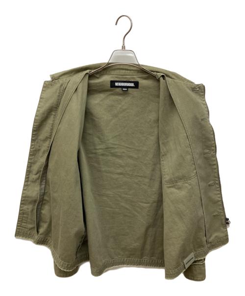 NEIGHBORHOOD（ネイバーフッド）NEIGHBORHOOD (ネイバーフッド) Untrimmed Zip Shirt カーキ サイズ:Mの古着・服飾アイテム