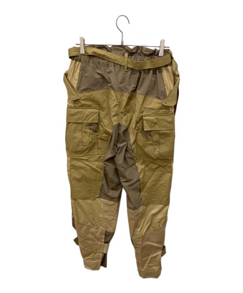 sacai（サカイ）sacai (サカイ) FABRIC COMBO PANTS ベージュ サイズ:1の古着・服飾アイテム