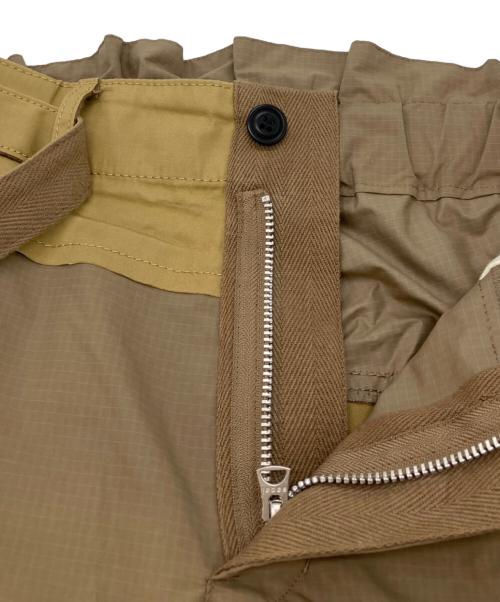 sacai（サカイ）sacai (サカイ) FABRIC COMBO PANTS ベージュ サイズ:1の古着・服飾アイテム