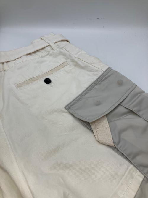 sacai（サカイ）sacai (サカイ) ドッキンカーゴショーツ ホワイト サイズ:1の古着・服飾アイテム