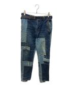 sacaiサカイ）の古着「Patch Work Denim Pants」｜インディゴ