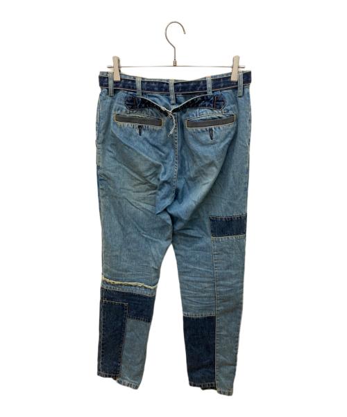 sacai（サカイ）sacai (サカイ) Patch Work Denim Pants インディゴ サイズ:1の古着・服飾アイテム
