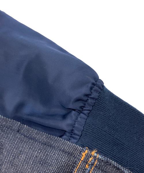 A.P.C.（アーペーセー）A.P.C. (アーペーセー) sacai (サカイ) MA-1ドッキングデニムジャケット インディゴ サイズ:XSの古着・服飾アイテム