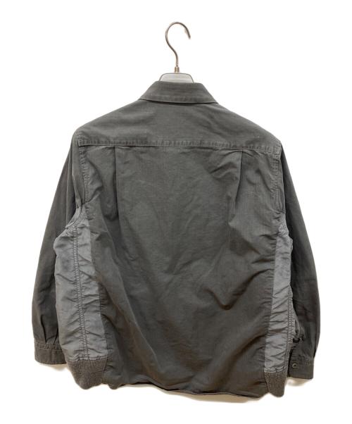 sacai（サカイ）sacai (サカイ) Garment Dye Rip Stop Twill Shirt グレー サイズ:1の古着・服飾アイテム
