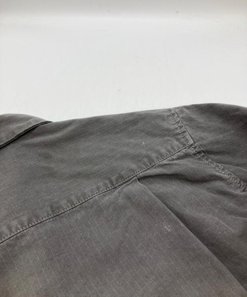 sacai（サカイ）sacai (サカイ) Garment Dye Rip Stop Twill Shirt グレー サイズ:1の古着・服飾アイテム