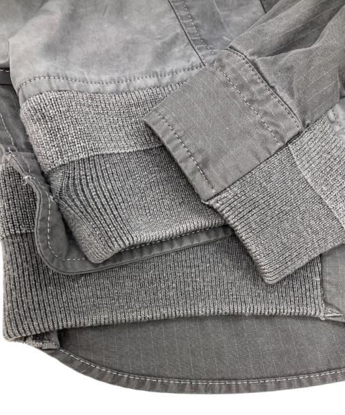sacai（サカイ）sacai (サカイ) Garment Dye Rip Stop Twill Shirt グレー サイズ:1の古着・服飾アイテム
