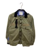 sacaiサカイ）の古着「FABRIC COMBO SHRTS」｜インディゴ