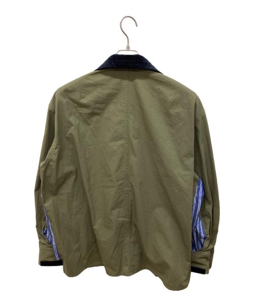 sacai（サカイ）sacai (サカイ) FABRIC COMBO SHRTS インディゴ サイズ:1の古着・服飾アイテム