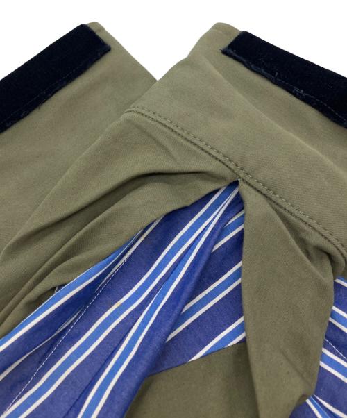 sacai（サカイ）sacai (サカイ) FABRIC COMBO SHRTS インディゴ サイズ:1の古着・服飾アイテム