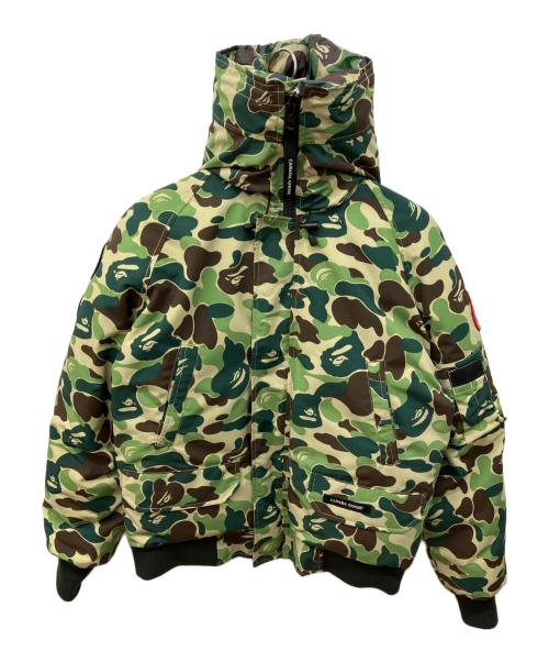 CANADA GOOSE（カナダグース）CANADA GOOSE (カナダグース) A BATHING APE (アベイシングエイプ) CHILLIWACK BOMBER カーキ サイズ:Mの古着・服飾アイテム
