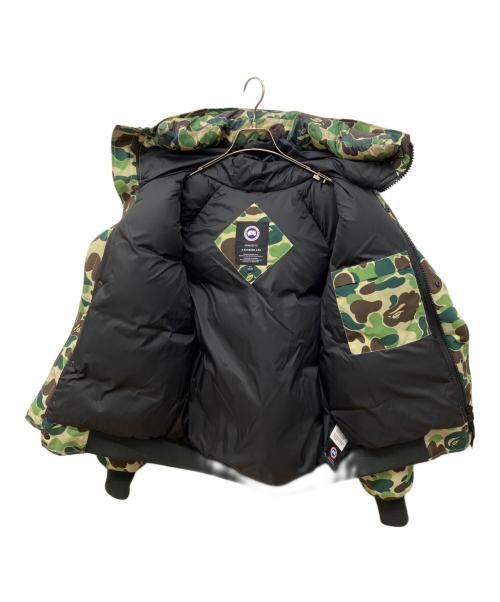 CANADA GOOSE（カナダグース）CANADA GOOSE (カナダグース) A BATHING APE (アベイシングエイプ) CHILLIWACK BOMBER カーキ サイズ:Mの古着・服飾アイテム