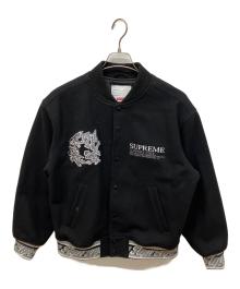 SUPREME（シュプリーム）の古着「Support Unit Varsity Jacket」｜ブラック