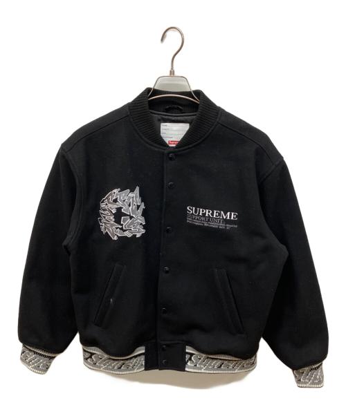 SUPREME（シュプリーム）SUPREME (シュプリーム) Support Unit Varsity Jacket ブラック サイズ:Sの古着・服飾アイテム