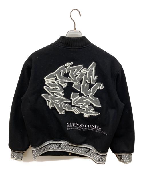 SUPREME（シュプリーム）SUPREME (シュプリーム) Support Unit Varsity Jacket ブラック サイズ:Sの古着・服飾アイテム