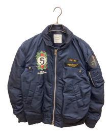 sacai×UNDERCOVER（サカイ×アンダーカバー）の古着「コラボMA-1ジャケット」｜ネイビー